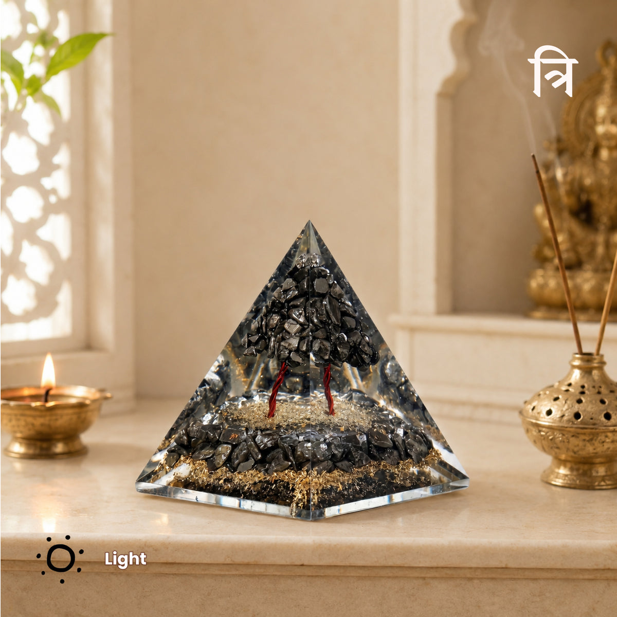 Vastu Pyrite Money Magnet Pyramid