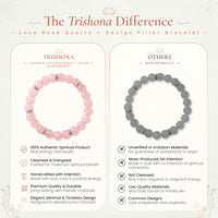 Love Rose Quartz Bracelet with Design Filler