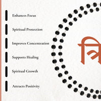 Silver Plated Eternal Karungali Mala - Natural Ebony Wood (Govt. Certified)