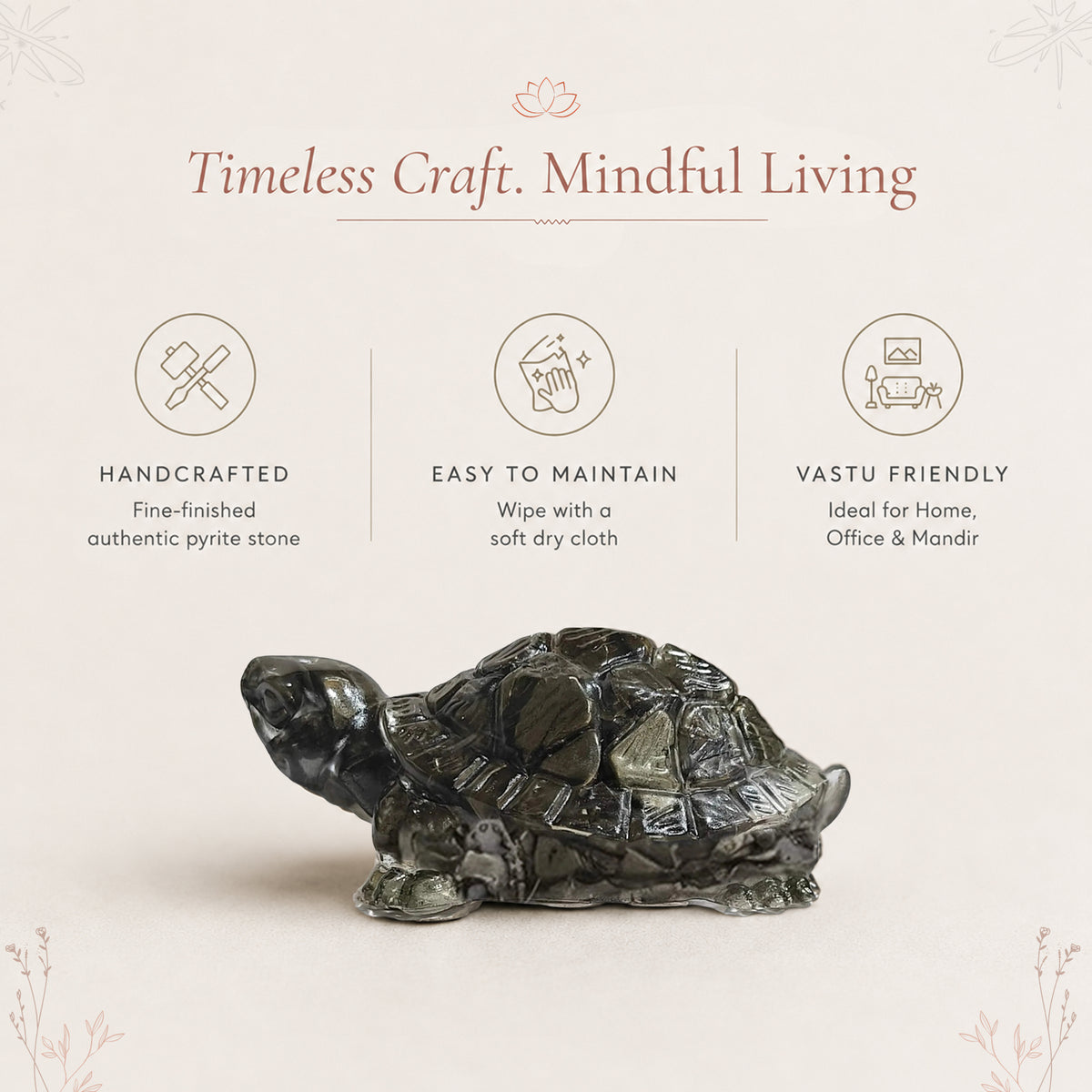 Vastu Pyrite Tortoise (Kachhua)