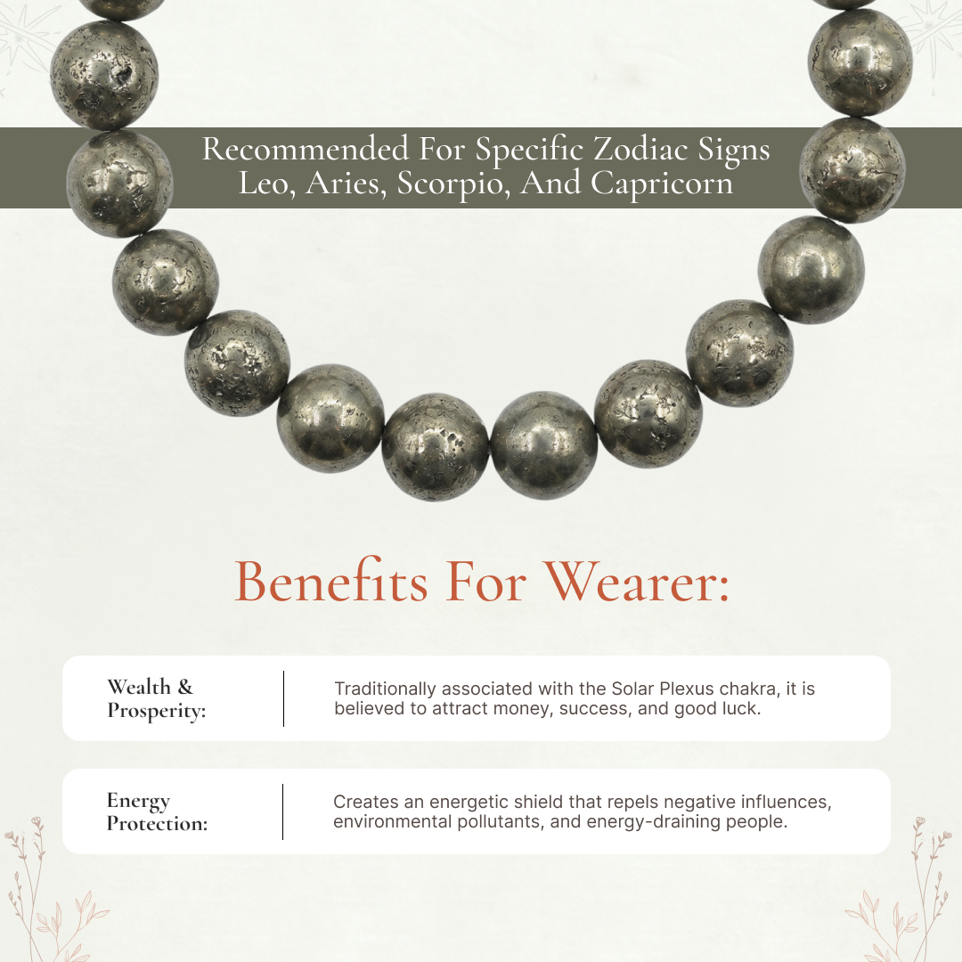 Wealth Catalyst Raw Pyrite Bracelet