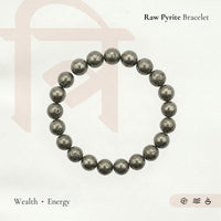Wealth Catalyst Raw Pyrite Bracelet