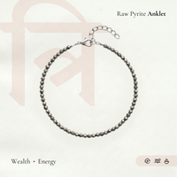 Raw Pyrite Anklet