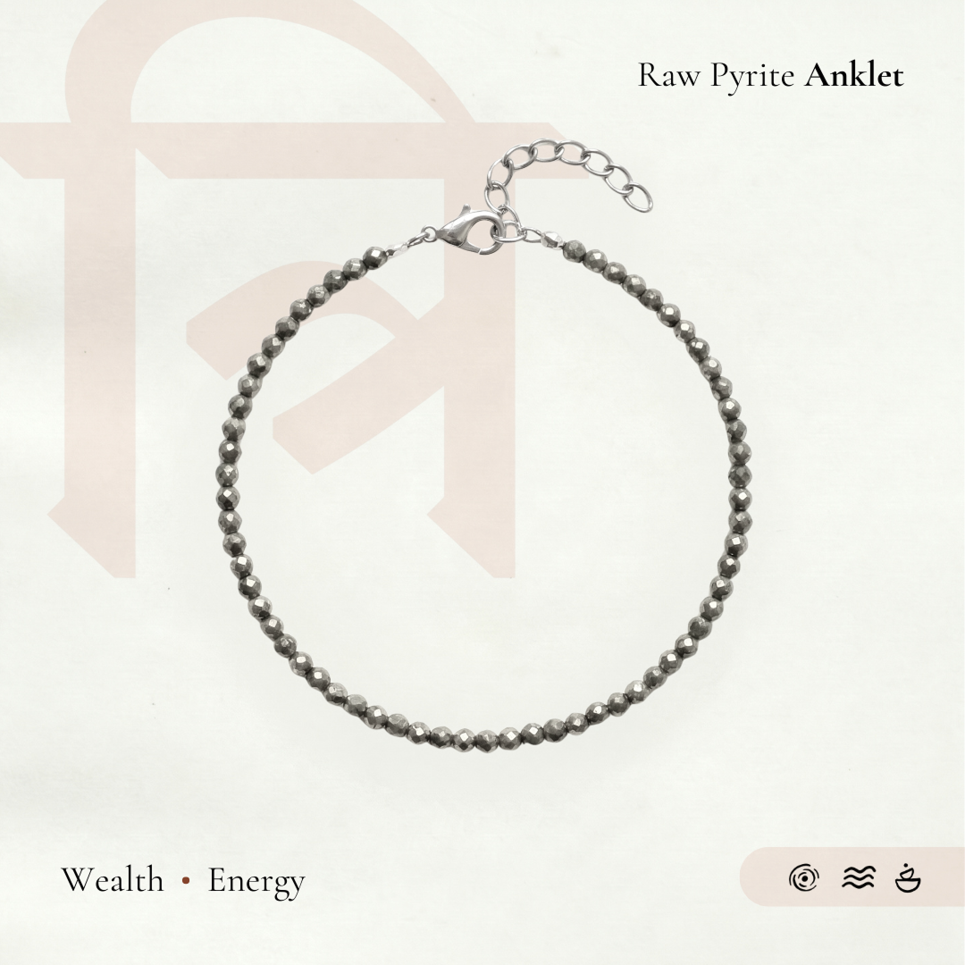Raw Pyrite Anklet