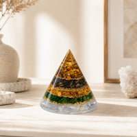 Vastu Conical Dhan Yog Pyramid with Selenite Base