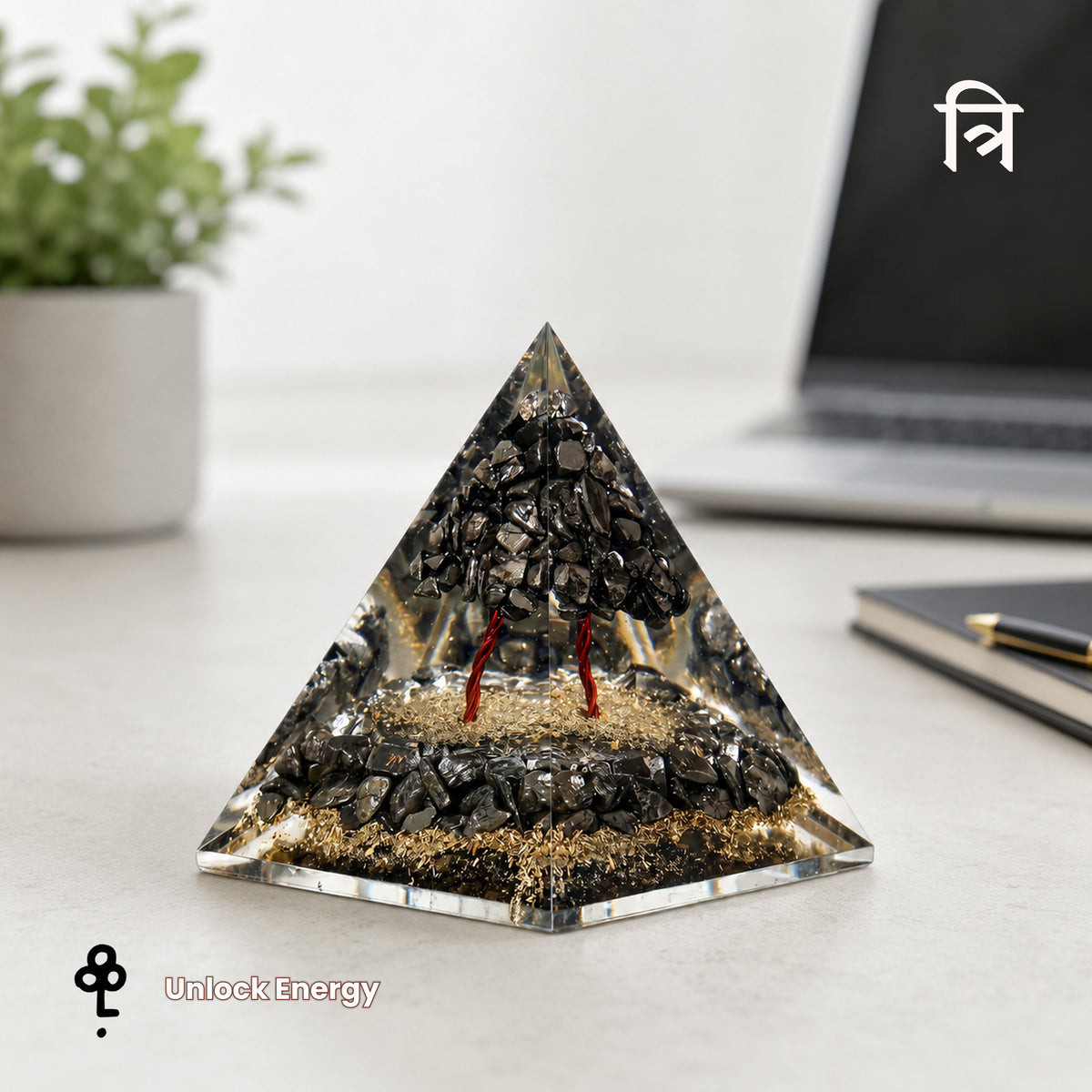 Vastu Pyrite Money Magnet Pyramid
