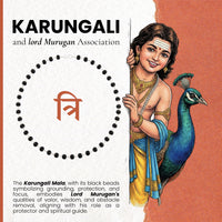 Silver Plated Eternal Karungali Mala - Natural Ebony Wood (Govt. Certified)