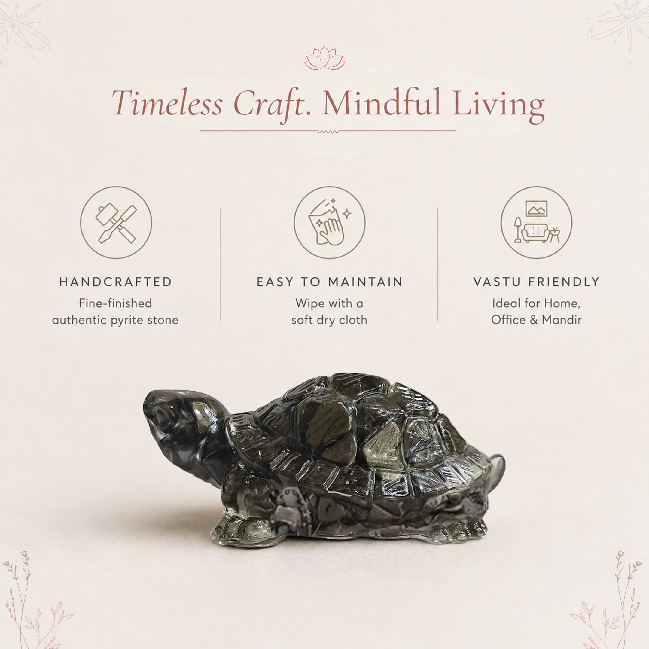 Vastu Pyrite Tortoise (Kachhua)